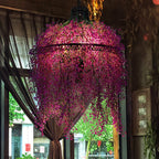 Arisha Industriale Metallo/Acrilico Lux Lampadario Verde/Viola Camera da letto/Soggiorno