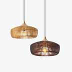 Muto Nordic Japanese Pendant Light Legno Camera da Letto/Soggiorno