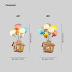 Lampada da soffitto a incasso Aria Designer in legno per camera dei bambini