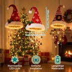 Cappello da Babbo Natale con illuminazione LED – Cappello di Natale Festivo con Luci