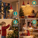 Cappello da Babbo Natale con illuminazione LED – Cappello di Natale Festivo con Luci