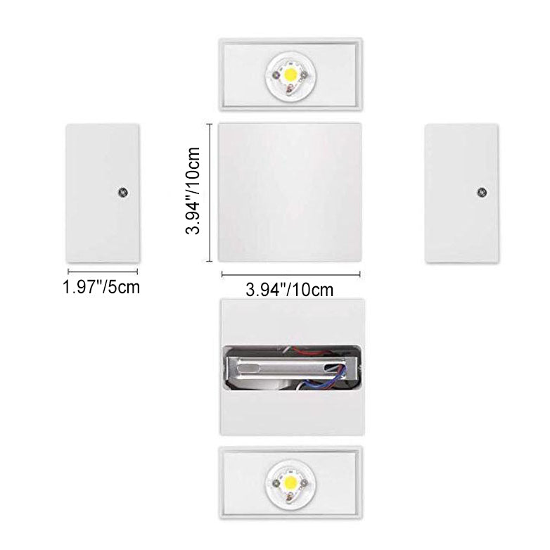 Lampada da Parete LED Impermeabile in Alluminio Cubo Piccolo Moderno Minimalista per Soggiorno