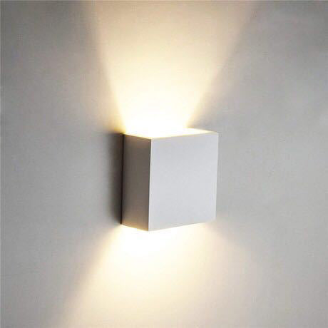 Lampada da Parete LED Impermeabile in Alluminio Cubo Piccolo Moderno Minimalista per Soggiorno