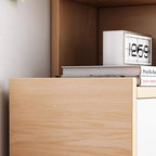 Libreria Moderna Minimalista Rettangolare MDF a 3 Ripiani per Ufficio a Casa