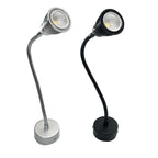 Lampada da Parete LED a Cono in Alluminio Gooseneck Industriale Contemporanea per Uso Notturno