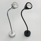 Lampada da Parete LED a Cono in Alluminio Gooseneck Industriale Contemporanea per Uso Notturno
