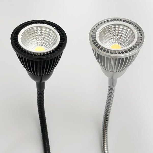 Lampada da Parete LED a Cono in Alluminio Gooseneck Industriale Contemporanea per Uso Notturno