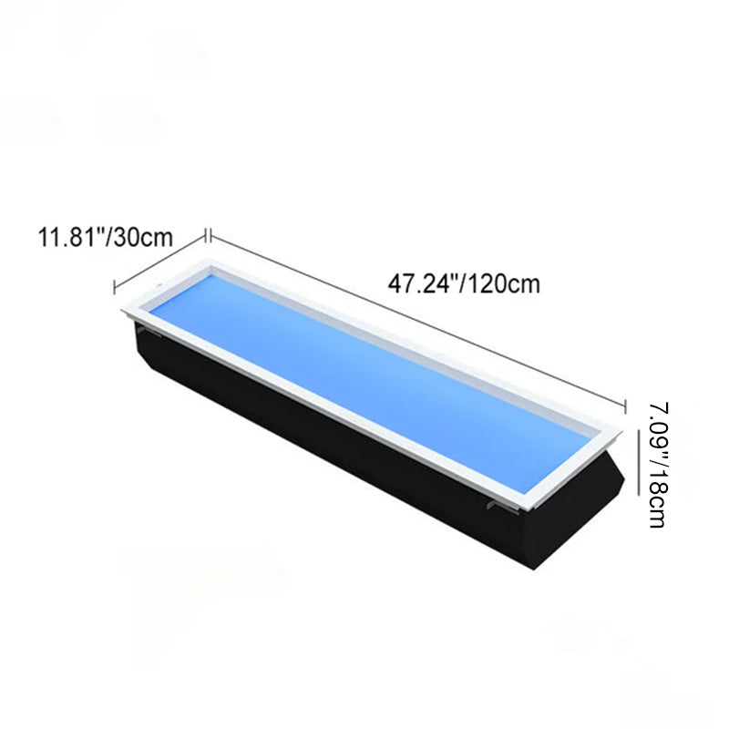 Moderna Lampada a Soffitto LED Metallica Minimalista Blu Cielo per Soggiorno