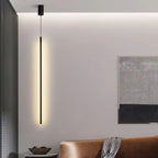 Lampada a sospensione LED cilindrica in alluminio e silicone minimalista moderna per camera da letto