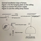Lampadario Tradizionale in Ceramica e Ferro a Forma di Cono con 1 Luce per Camera da Letto e Soggiorno