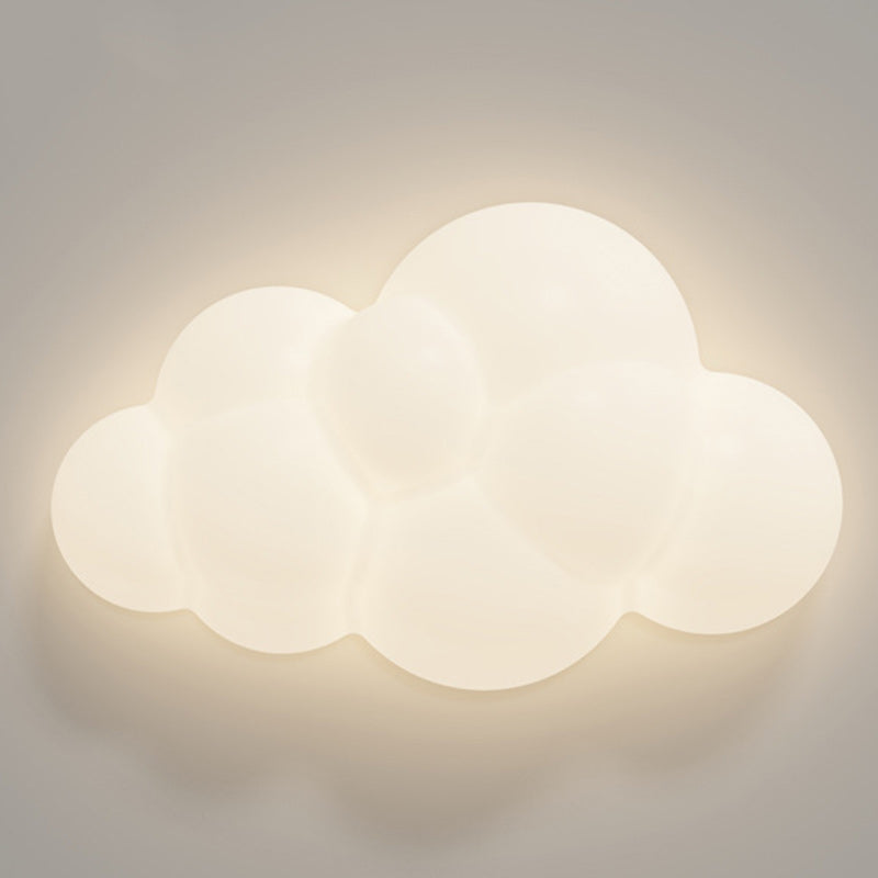 Lampada da Parete LED a Forma di Nuvola in PE Creativa e Contemporanea per Camera da Letto e Soggiorno
