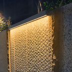 Lampada da Parete LED da Esterno con Striscia in Alluminio Temperato e Vetro, Impermeabile e Minimalista