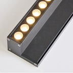 Lampada da Parete LED da Esterno con Striscia in Alluminio Temperato e Vetro, Impermeabile e Minimalista