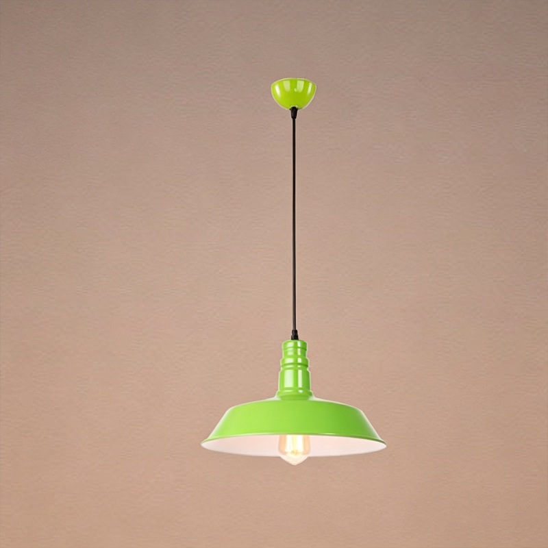 Lampadario Pendente Industriale Contemporaneo in Ferro a 1 Luce per Soggiorno