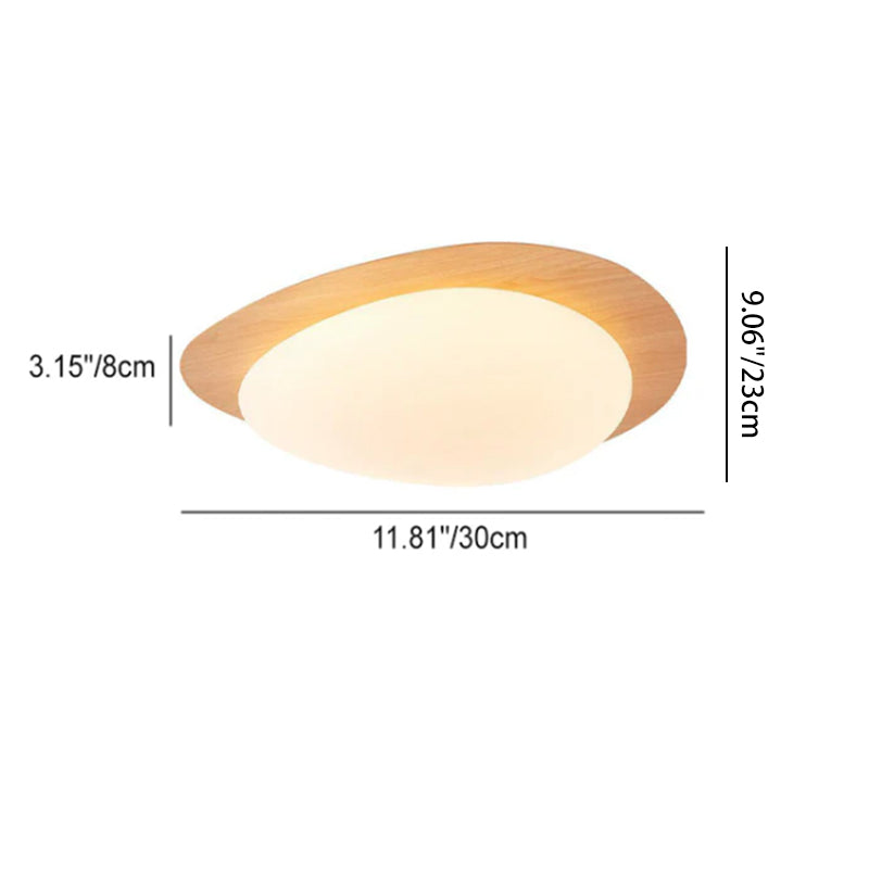 Lampada da soffitto a LED in ferro acrilico a forma di ciottolo scandinavo contemporaneo per camera da letto