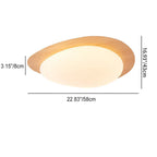 Lampada da soffitto a LED in ferro acrilico a forma di ciottolo scandinavo contemporaneo per camera da letto