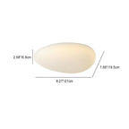 Lampadario a soffitto LED con paralume in PE a ciottoli minimalista nordico