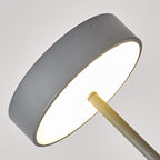 Lampada da Terra LED Rotonda in Ferro Scandinava Contemporanea per Camera da Letto