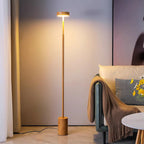 Lampada da Terra LED Rotonda in Ferro Scandinava Contemporanea per Camera da Letto