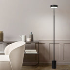 Lampada da Terra LED Rotonda in Ferro Scandinava Contemporanea per Camera da Letto