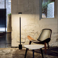Lampada da Terra LED Rotonda in Ferro Scandinava Contemporanea per Camera da Letto