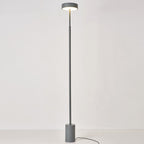 Lampada da Terra LED Rotonda in Ferro Scandinava Contemporanea per Camera da Letto