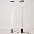 Lampada da Terra LED Rotonda in Ferro Scandinava Contemporanea per Camera da Letto