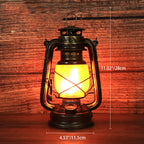 Lampada da Tavolo Tradizionale Vintage Rotonda a Forma di Cavallo in Ferro Acrilico LED per Soggiorno