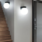 Lampada da Parete Moderna Semplice Impermeabile in Policarbonato Acrilico con 1 Luce per Patio Esterno