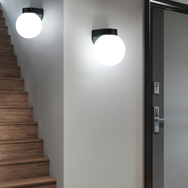 Lampada da Parete Moderna Semplice Impermeabile in Policarbonato Acrilico con 1 Luce per Patio Esterno