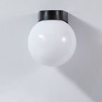 Lampada da Parete Moderna Semplice Impermeabile in Policarbonato Acrilico con 1 Luce per Patio Esterno