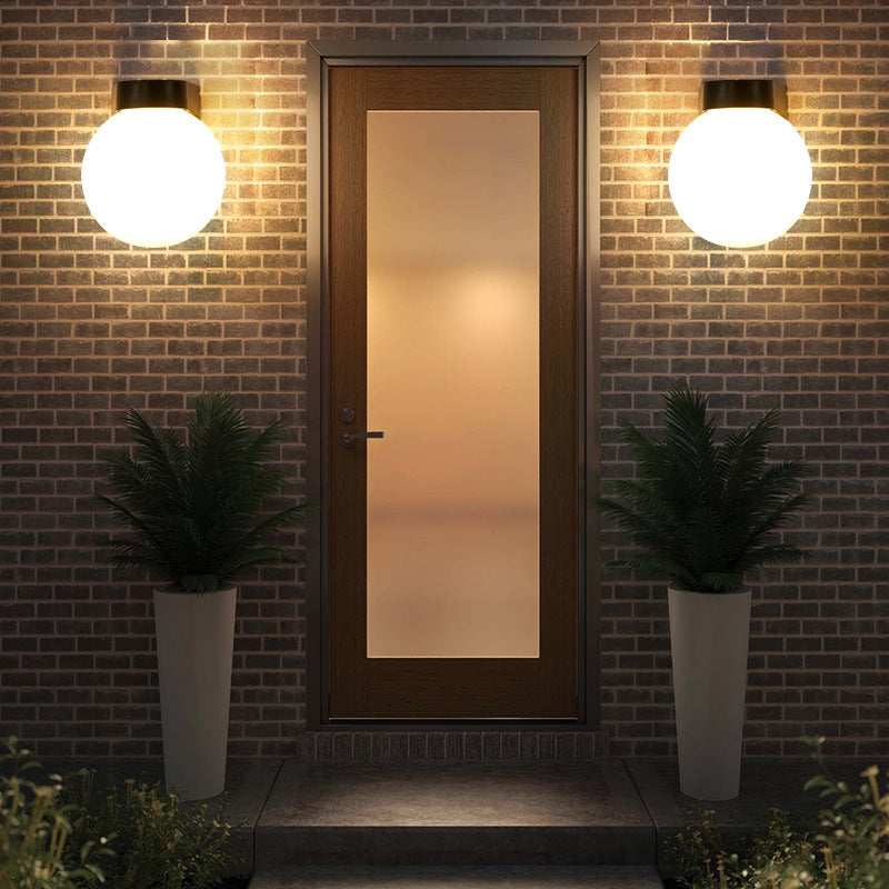 Lampada da Parete Moderna Semplice Impermeabile in Policarbonato Acrilico con 1 Luce per Patio Esterno