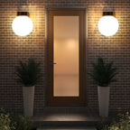 Lampada da Parete Moderna Semplice Impermeabile in Policarbonato Acrilico con 1 Luce per Patio Esterno