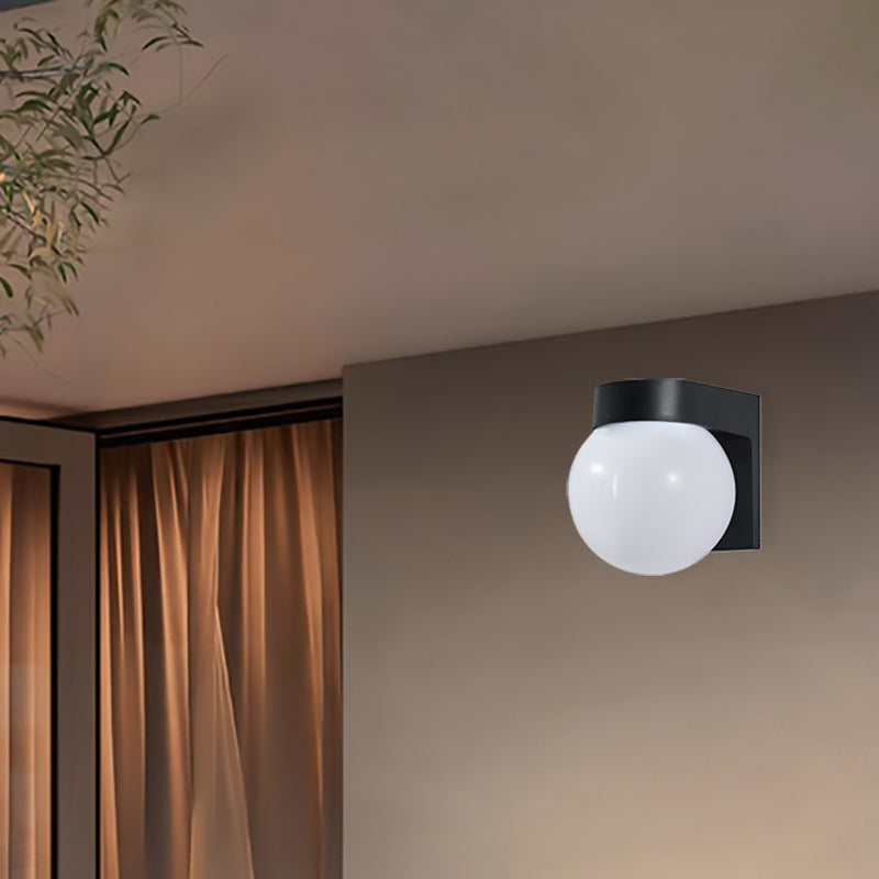 Lampada da Parete Moderna Semplice Impermeabile in Policarbonato Acrilico con 1 Luce per Patio Esterno