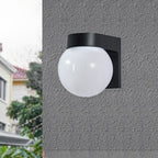 Lampada da Parete Moderna Semplice Impermeabile in Policarbonato Acrilico con 1 Luce per Patio Esterno