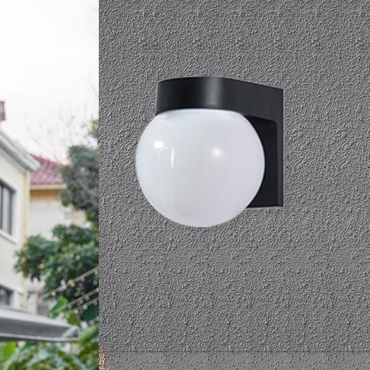 Lampada da Parete Moderna Semplice Impermeabile in Policarbonato Acrilico con 1 Luce per Patio Esterno