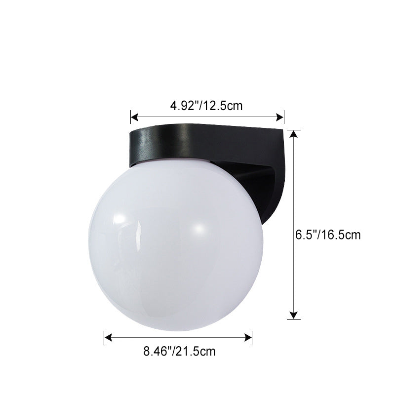 Lampada da Parete Moderna Semplice Impermeabile in Policarbonato Acrilico con 1 Luce per Patio Esterno