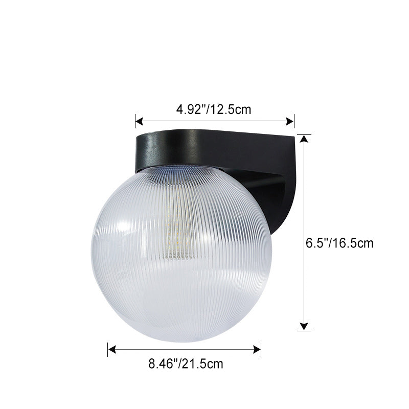 Lampada da Parete Moderna Semplice Impermeabile in Policarbonato Acrilico con 1 Luce per Patio Esterno
