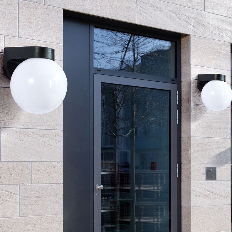 Lampada da Parete Moderna Semplice Impermeabile in Policarbonato Acrilico con 1 Luce per Patio Esterno