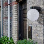 Lampada da Parete Moderna Semplice Impermeabile in Policarbonato Acrilico con 1 Luce per Patio Esterno