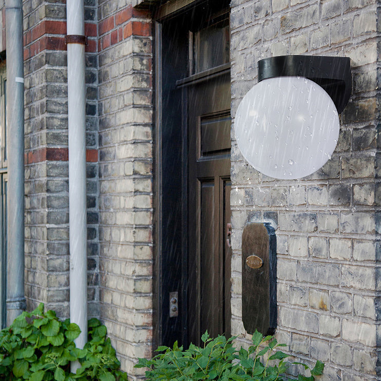 Lampada da Parete Moderna Semplice Impermeabile in Policarbonato Acrilico con 1 Luce per Patio Esterno