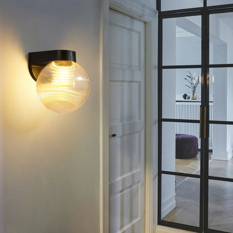 Lampada da Parete Moderna Semplice Impermeabile in Policarbonato Acrilico con 1 Luce per Patio Esterno