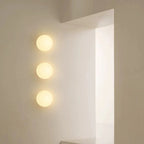 Lampada da Parete a Sfera in Vetro Minimalista Moderna con 1 Luce per Soggiorno