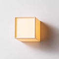 Lampada da Parete LED con Ombra in Tessuto Quadrata Tradizionale Giapponese per Soggiorno
