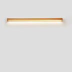 Lampada da parete LED a striscia in legno massello giapponese semplice