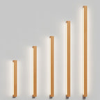 Lampada da parete LED a striscia in legno massello giapponese semplice