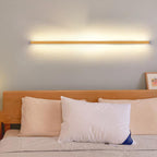Lampada da parete LED a striscia in legno massello giapponese semplice