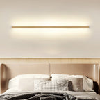 Lampada da parete LED a striscia in legno massello giapponese semplice