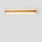 Lampada da parete LED a striscia in legno massello giapponese semplice