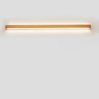 Lampada da parete LED a striscia in legno massello giapponese semplice